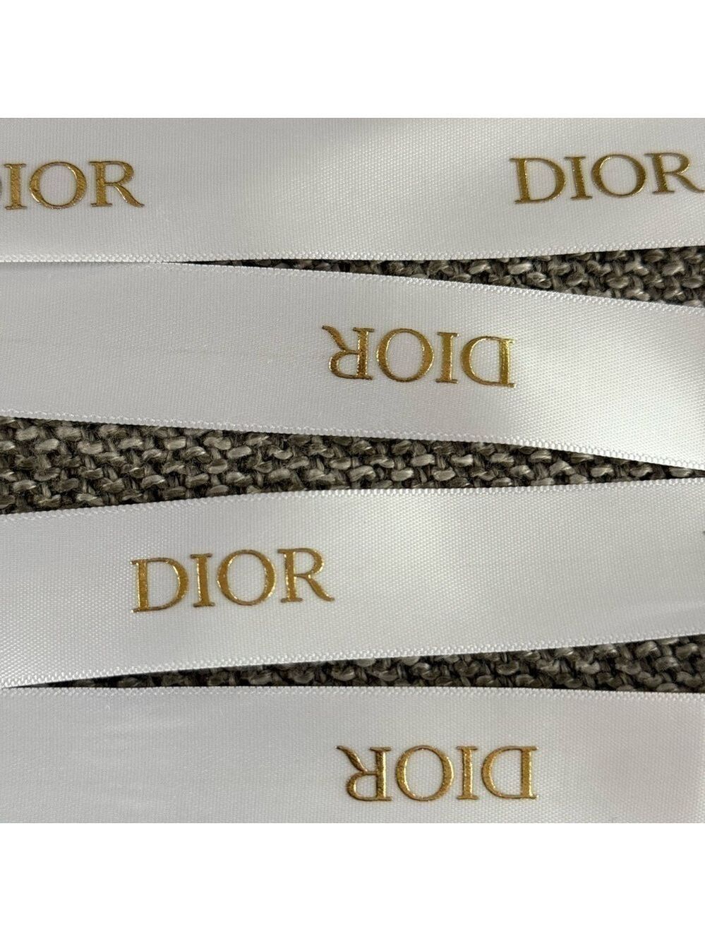 Dior Logo White Authentic Ribbon 63 Inch New - Picture 7 of 10